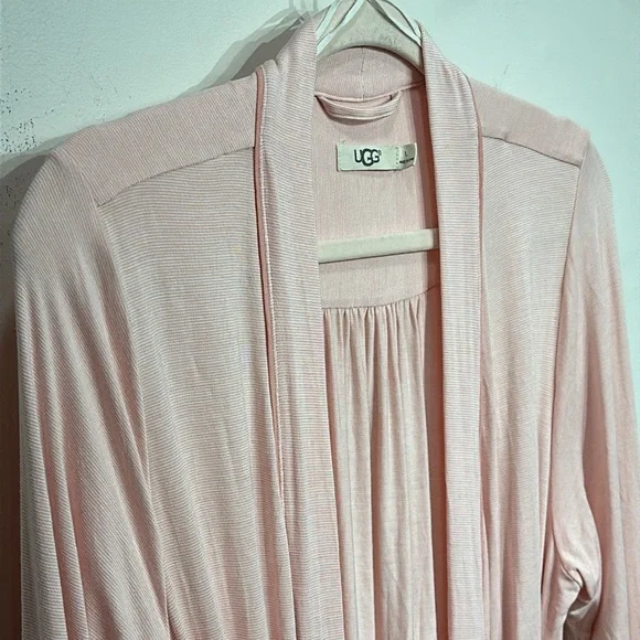 UGG Aldridge Mini-Striped Knit Wrap Robe - Picture 7 of 16